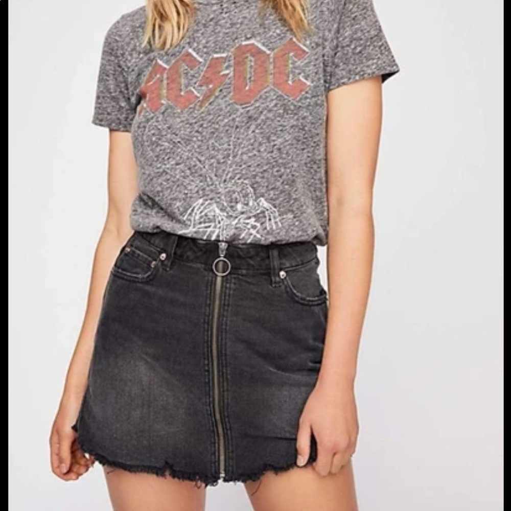 Free People We the Free Zip it Up denim skirt